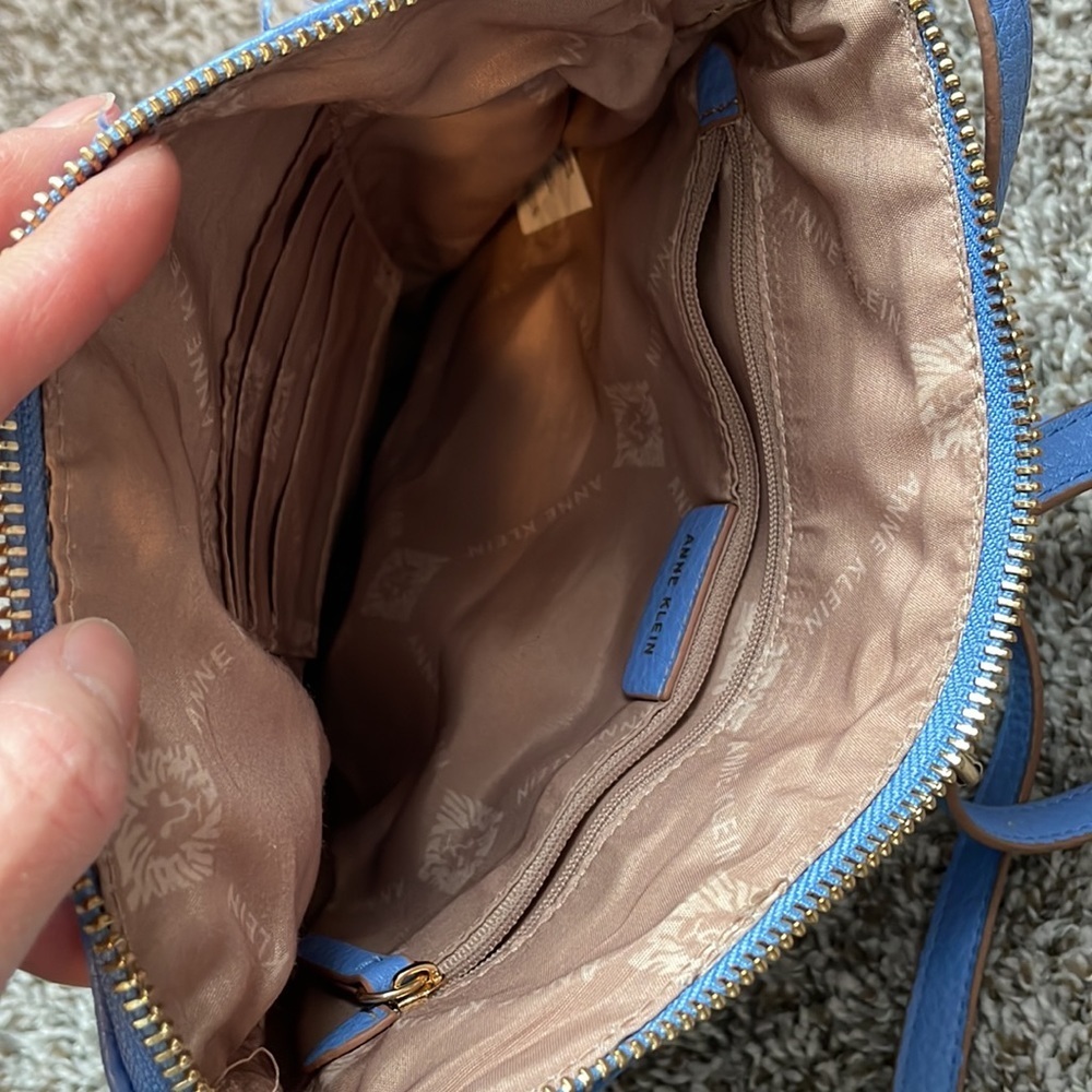 Anne Klein | Blue Tassel Crossbody Purse - Picture 5 of 7